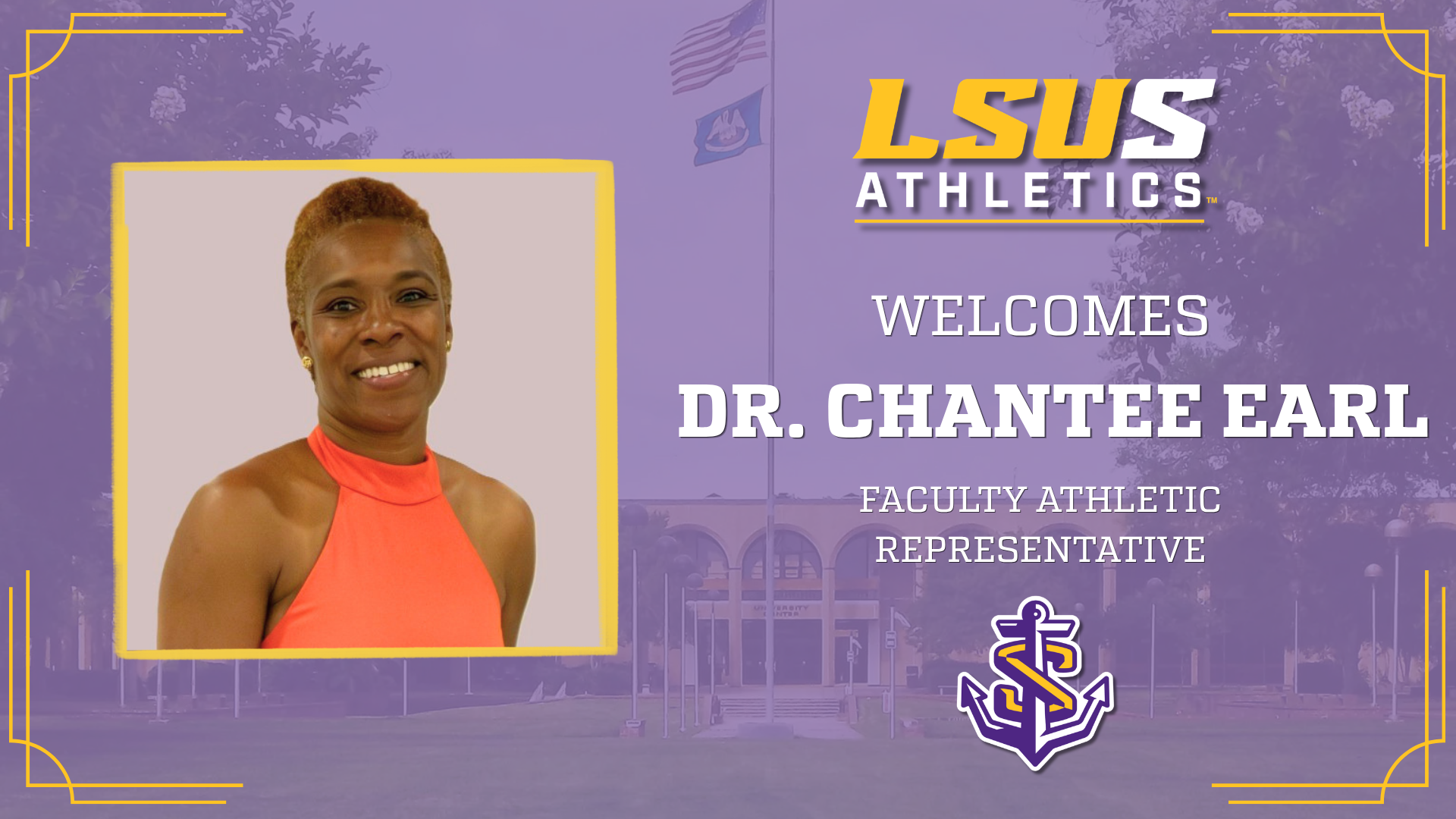 Dr. Chantee Earl Named Faculty Athletics Representative for LSU Shreveport Athletics