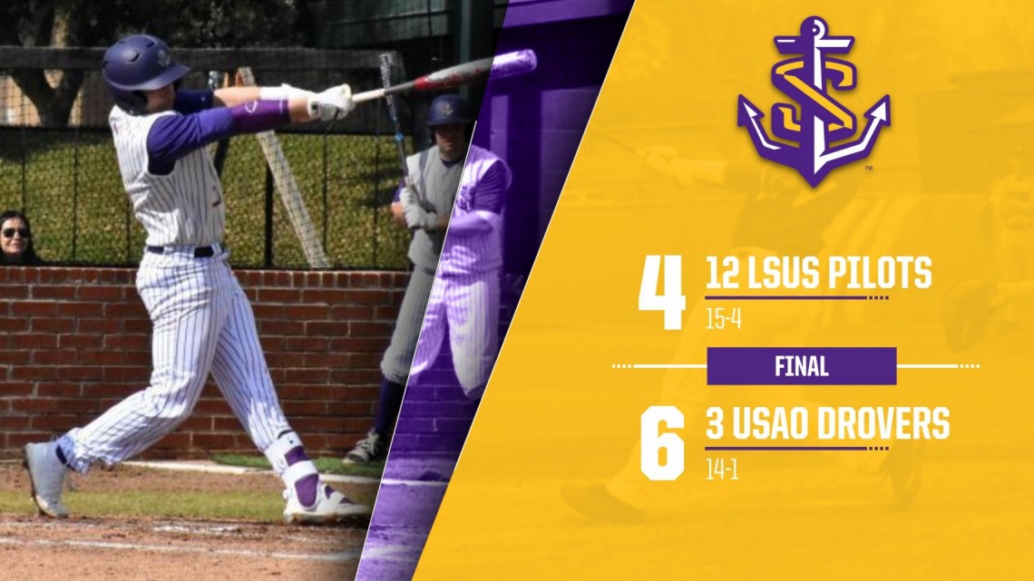 #12 PILOTS DROP BIG BATTLE AGAINST #3 USAO 6-4