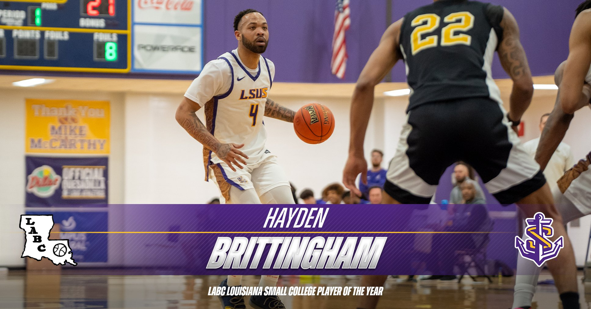 LSUS Standout Hayden Brittingham Earns LABC Player of the Year Honors