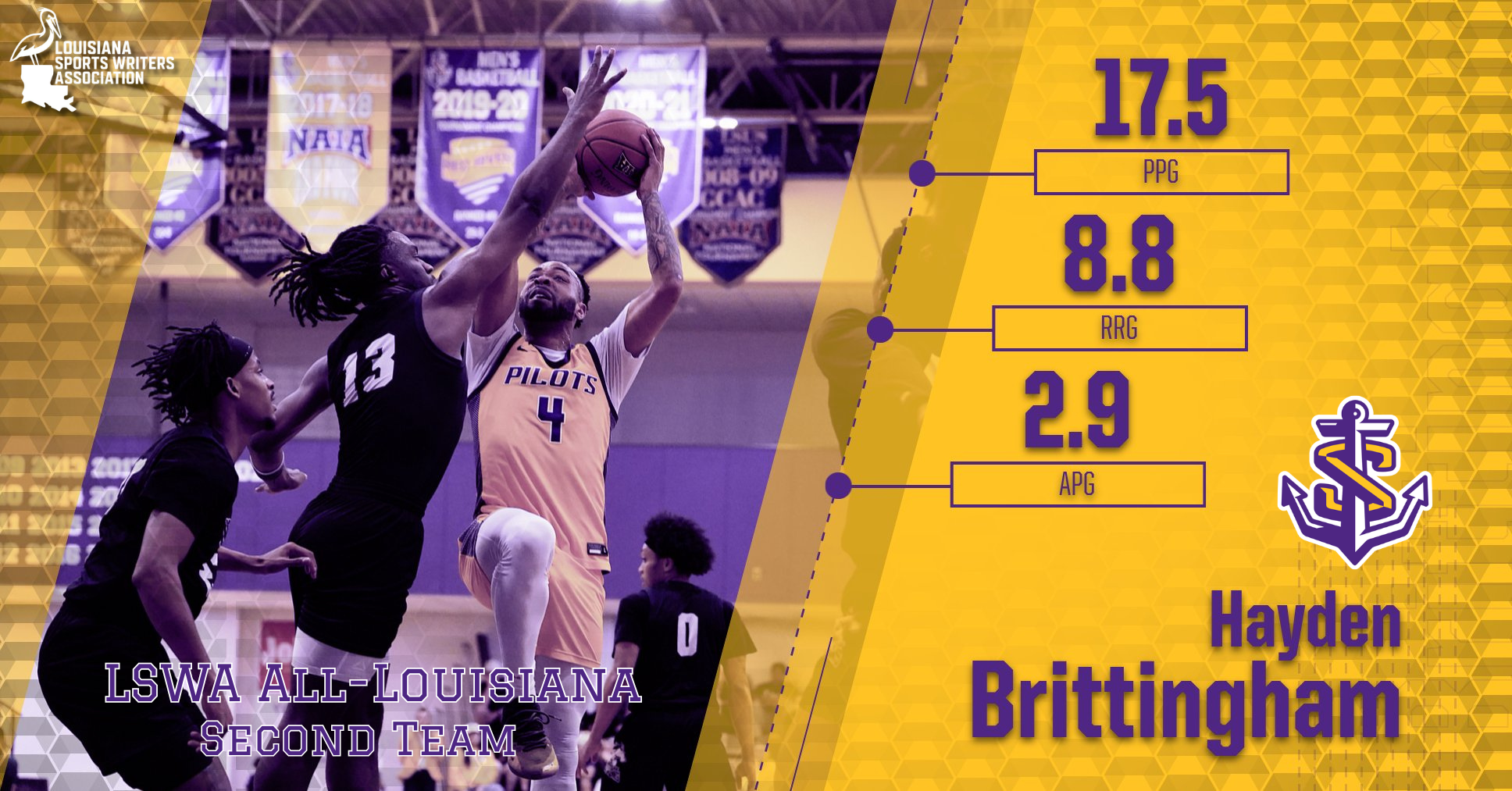 Brittingham Earns LSWA All-Louisiana Second Team Honors