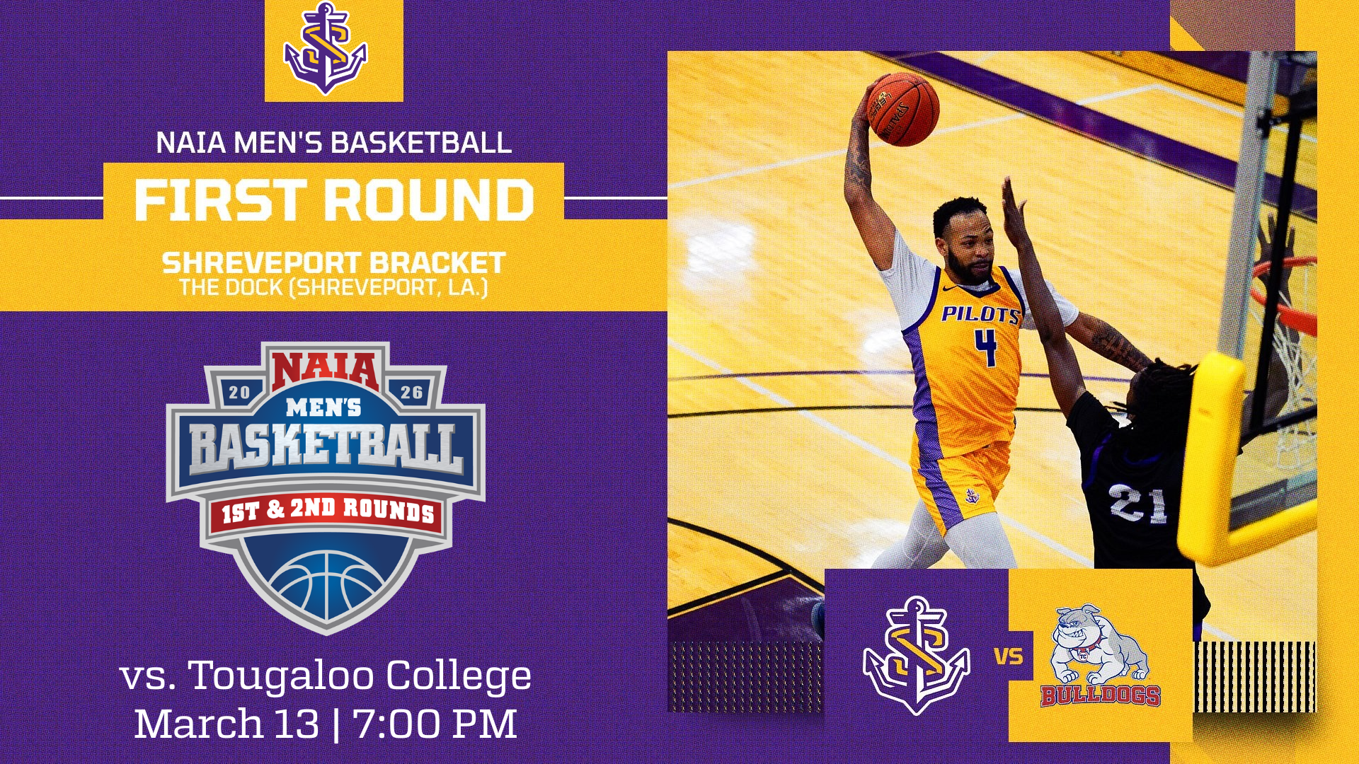 No. 2 Seeded LSUS Set to Face Tougaloo in NAIA First Round Friday Night