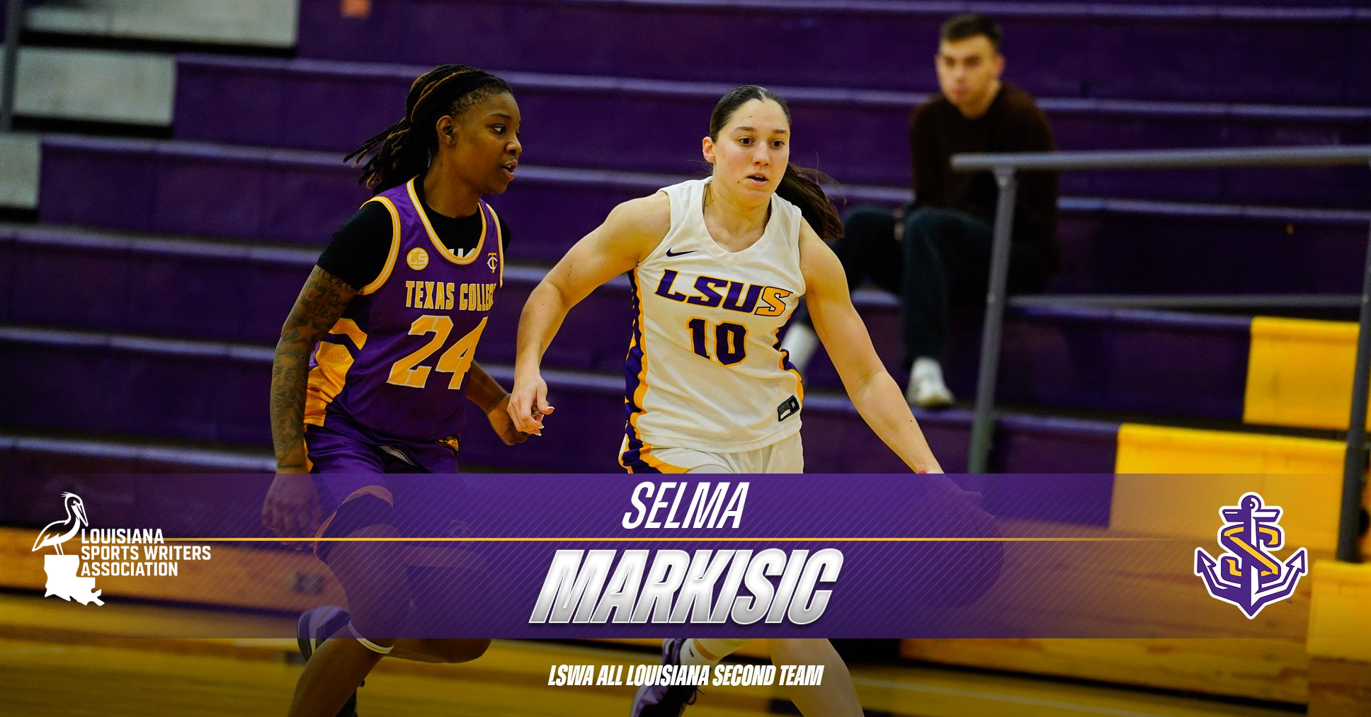 LSWA Names Markisic to All-Louisiana Second Team