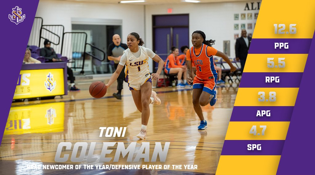 Coleman Sweeps RRAC Top Honors as Newcomer and Defensive Player of the Year