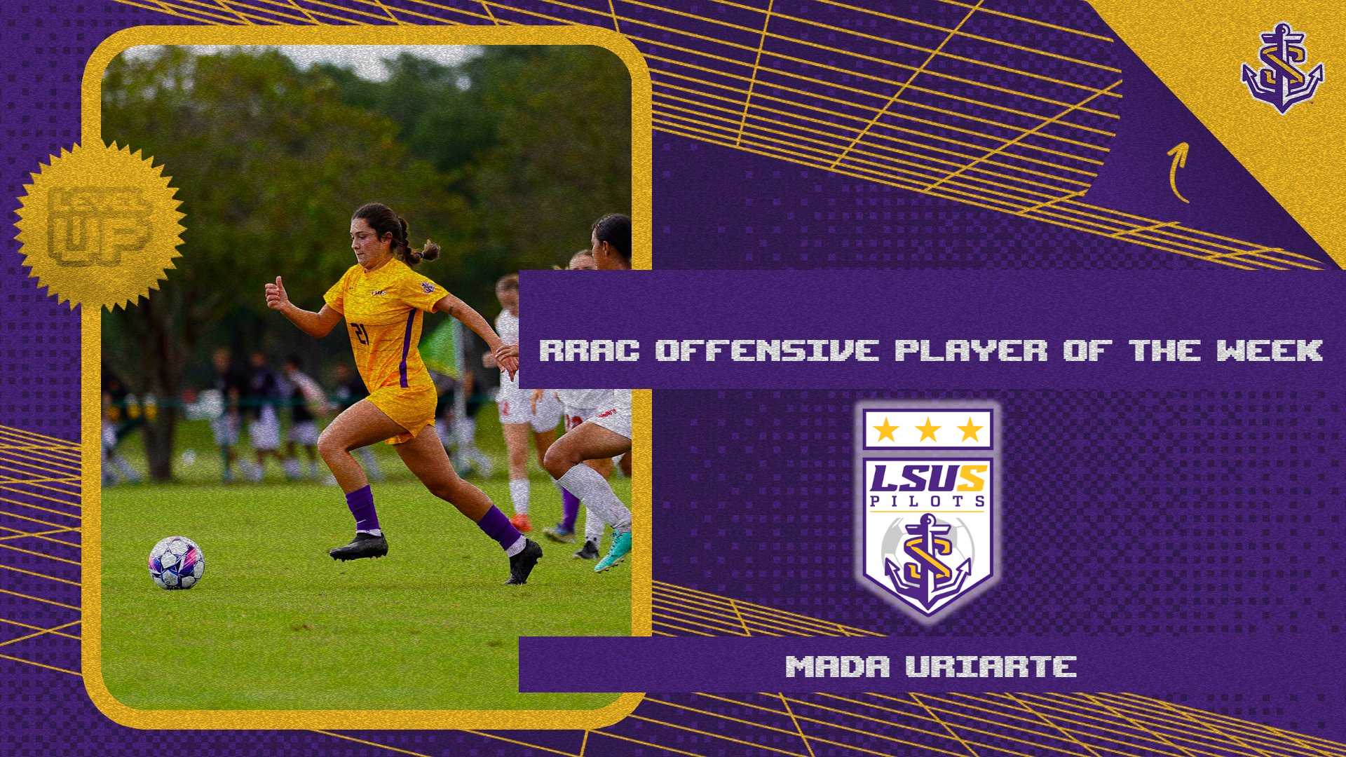Uriarte Named RRAC Offensive Player of the Week After Three-Goal Performance